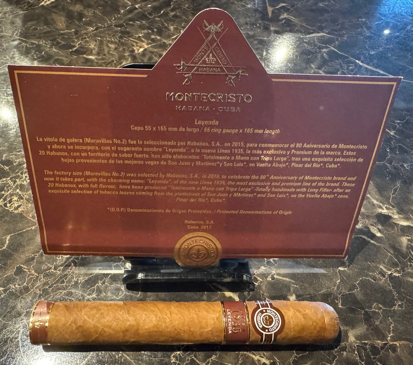 MONTECRISTO LEYENDA LINEA 1935［モンテクリスト　レジェンダ　1935］